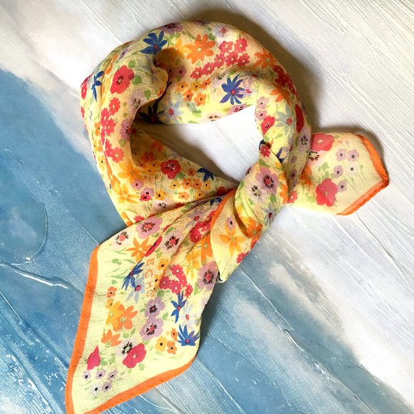 ECHO 100% Silk Floral Scarf - Picture 4 of 6